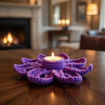 Snowflake Tea Light Holder Crochet Pattern | PDF + Video Tutorial