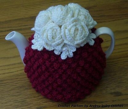 Rose Bobble Tea Cosy