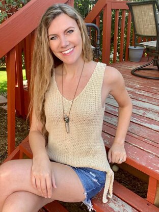 Red Rocks Textured Tie Tank