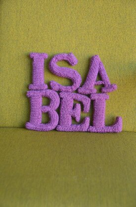 Letter B Crochet Pattern, 3D Letter Amigurumi