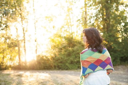 Entrelac Shawl with Leaf Option