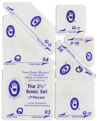 Marti Michell New Set q 2.5in Basic Quilting Template