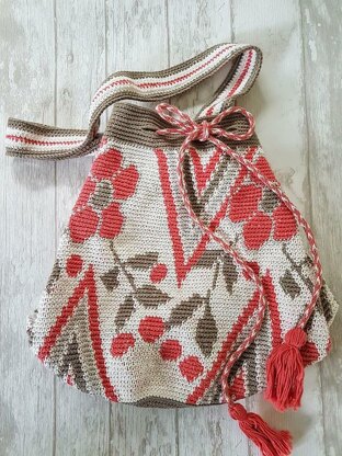Mochila Bag or Wayuu Crochet pattern Frisian Knitting |