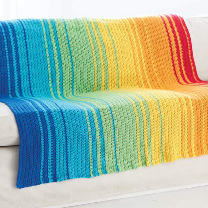 Spectrum Afghan in Caron Simply Soft and Simply Soft Brites - Downloadable PDF