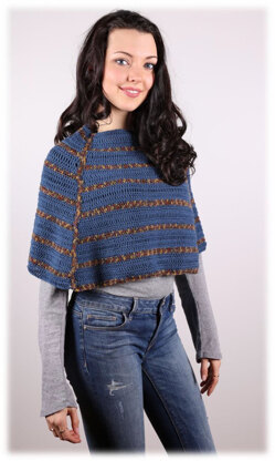 Crochet Adult Poncho in Plymouth Yarn Happy Feet 100 - 3016