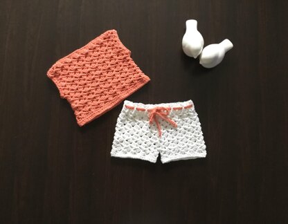 Ariel Top & Shorts Set N 656