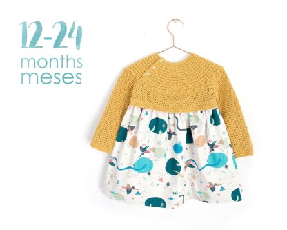 Size 12-24 months -  Prehistoric Bodice / Sweater