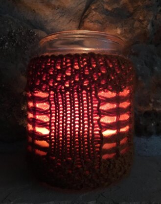 Pumpkin Spice Candle Jar Cozy