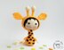 Small Giraffe Doll. Tanoshi series toy.