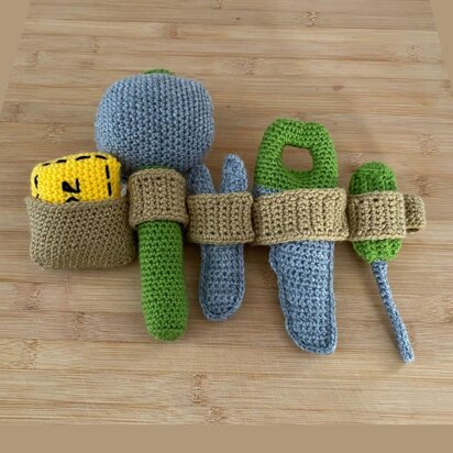 Tool Belt and Tools Crochet Pattern