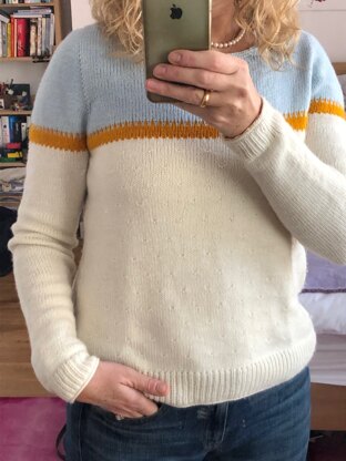 Three colour jumper - Second knit finished