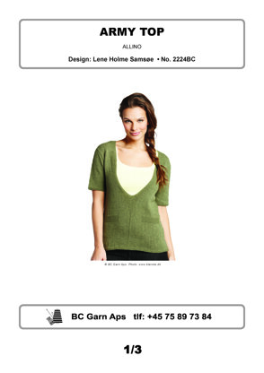 Army Top in Allino in BC Garn - 2224BC - Downloadable PDF