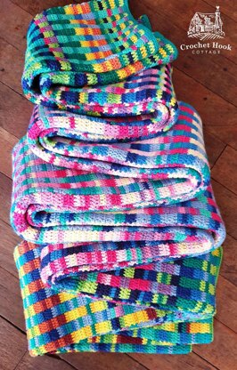 Lines & Stripes Temperature Blanket