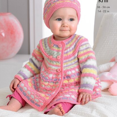 Jackets, Hat and Blanket in King Cole DK - 4212 - Downloadable PDF