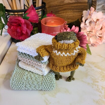 Seed Stitch Wash Cloth Set