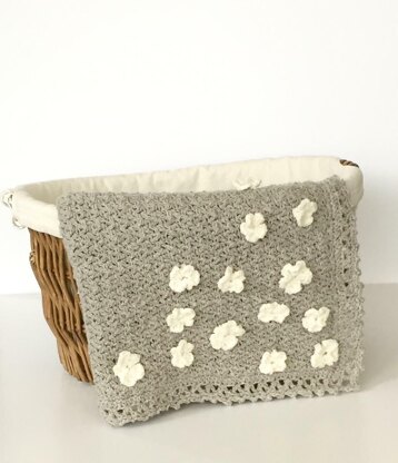 Flower Basket Baby Blanket