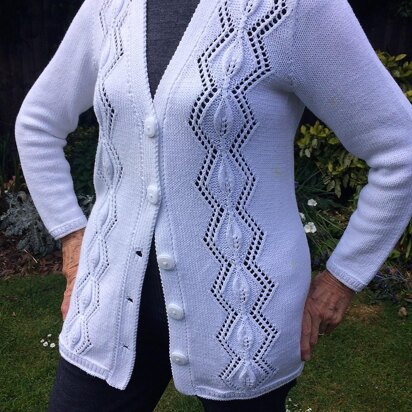 Long Line Cardigan with Panels