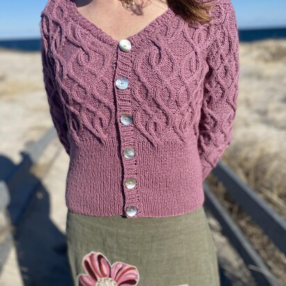 Art Nouveau Cabled Cardigan