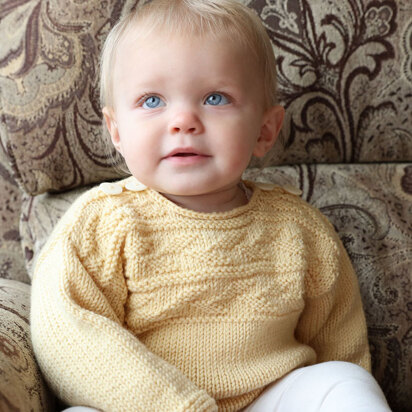 Plymouth Yarn 3125 Baby's Guernsey Pullover PDF