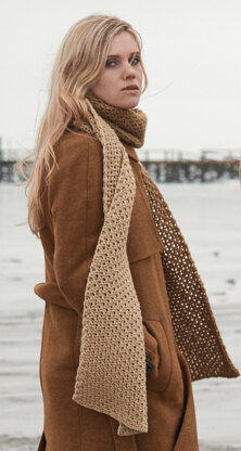 Sweater and Scarf in Rico Essentials Soft Merino Aran - 505 - Leaflet