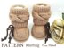 Pattern Knitted Baby Booties Walk in The Rain