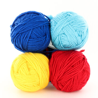 Plymouth Yarn Cuddle Buddies Dog Primary Crochet Kit - 20in x 16in