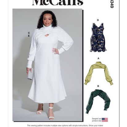 McCall's Women's Dress and Shrug M8349 - Sewing Pattern