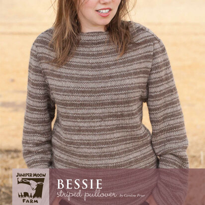 Bessie Striped Pullover in Juniper Moon Herriot - Downloadable PDF