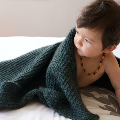Green Growth Baby Blanket - knitting pattern
