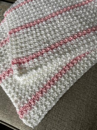 Baby Girl Stripes Baby Blanket