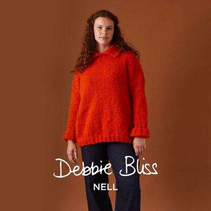 Helen Simple Everyday Sweater - Jumper Knitting Pattern for Women in Debbie Bliss Nell