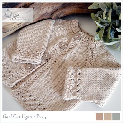 OGE Knitwear Designs P235 Gael Cardigan PDF