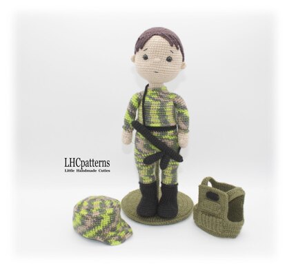 Soldier / Military Man Crochet Pattern