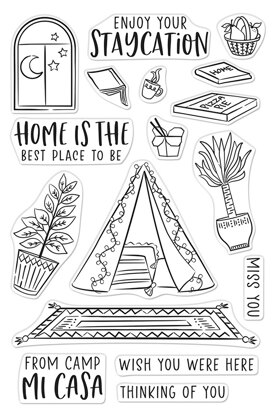 Hero Arts Clear Stamps 4"X6" - Camp Mi Casa