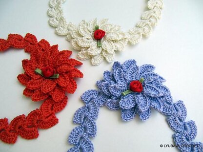 Lyubava Crochet Flower Headband Tutorial
