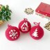 Christmas bauble crochet pattern amigurumi Christmas tree ornament