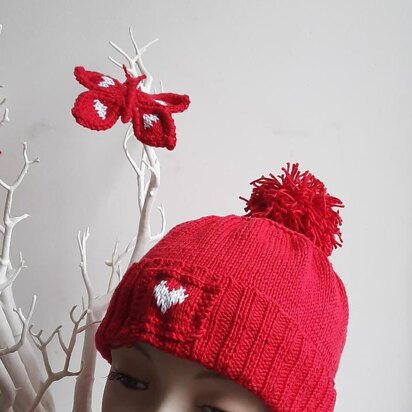 "Valentine" Bobble Hat