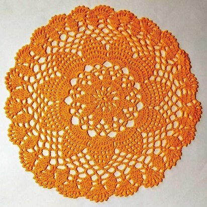 Crochet Yellow Doily Pattern