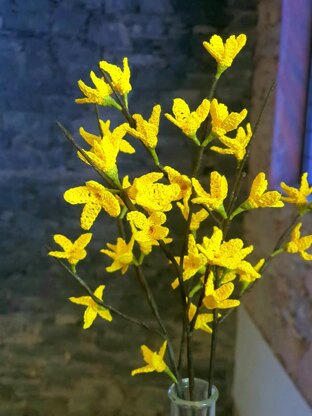 Easter tree yellows bells flower twig Forsythia spring flower