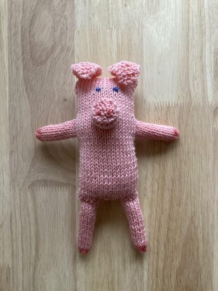 The Pig knitted soft toy