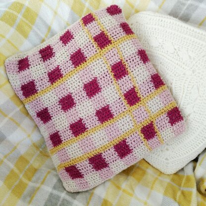 Spring Plaid Cushion