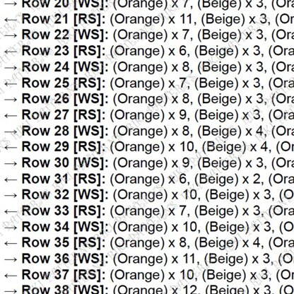 Beginner Retro Orange Blanket Botanical 70's Home Decor C2C Crochet PATTERN