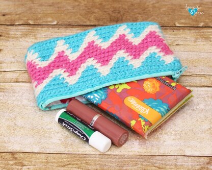 Zig Zag Zipper Bag