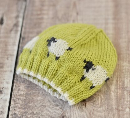 Little Baa Baa Baby Hat in Rowan Baby Cashsoft Merino