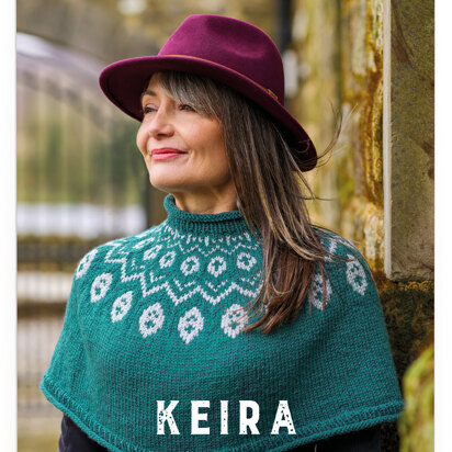 Keira Colourwork Capelte in the West Yorkshire Spinners Croft Aran