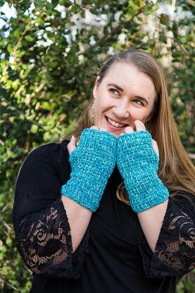 Tunisian Fingerless Gloves