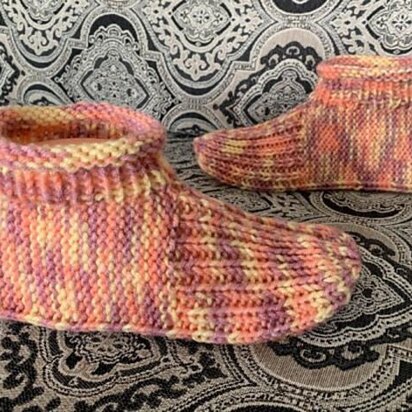 How to Knit Slippers - knitting pattern