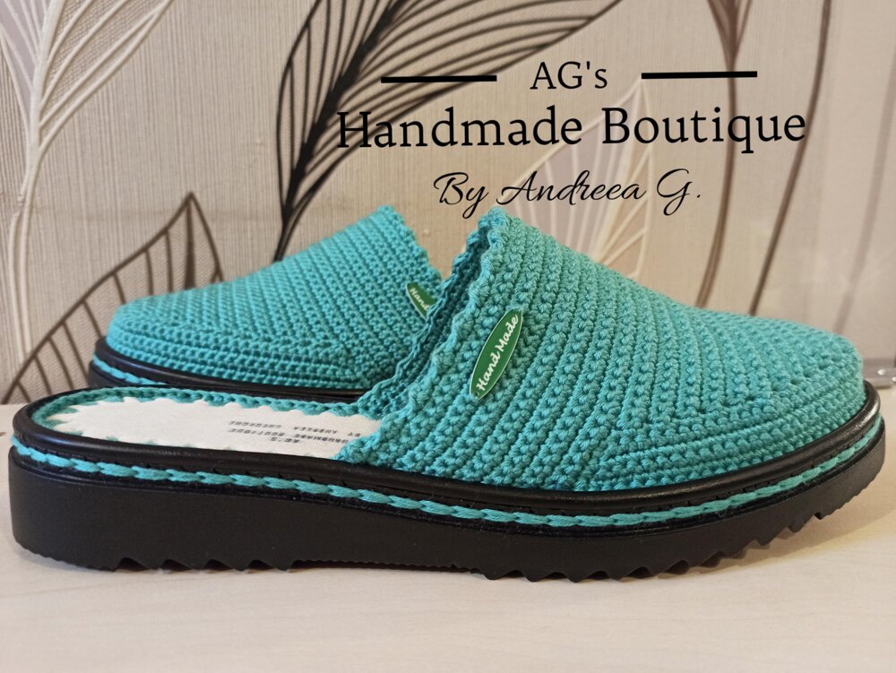 Handmade discount crochet shoes