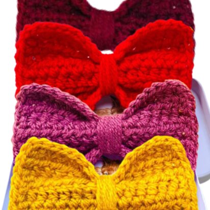 Crocheted Hair Bows