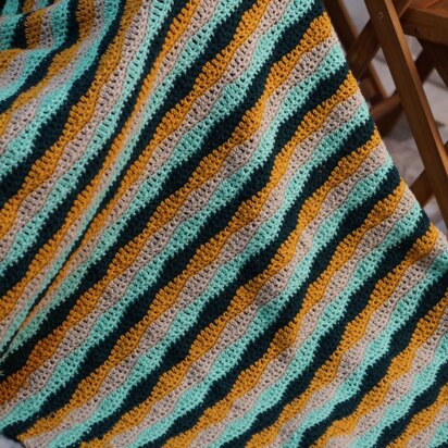 Wave stitch blanket crochet pattern